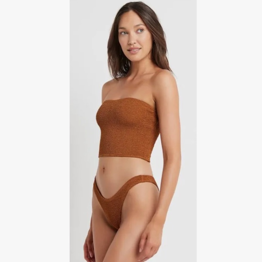 Kate Bock x Bond Eye Swim Brown Bathing Suit NWT